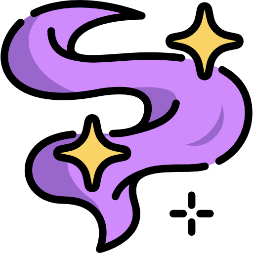 Smoke birthday and party smoke magician icon
