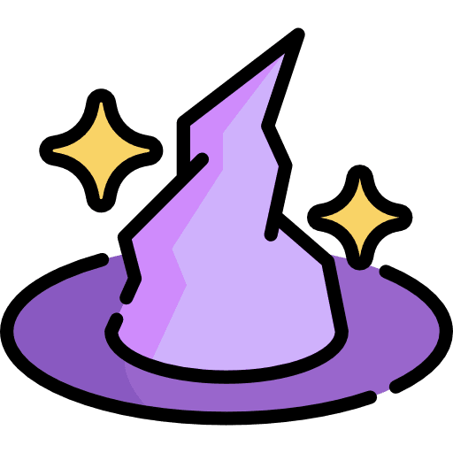 Hat witch entertainment fairy tale icon Hat witch entertainment fairy tale icon