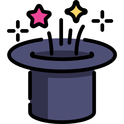 Magic hat wand magician entertainment icon Magic hat wand magician entertainment icon