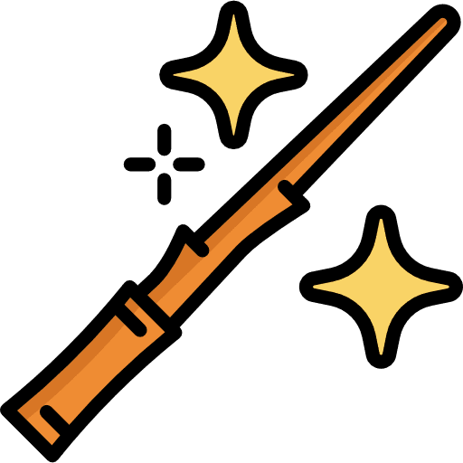 Magic wand tools and utensils witchcraft magic wand icon Magic wand tools and utensils witchcraft magic wand icon