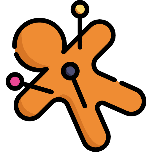 Voodoo scary horror terror icon Voodoo scary horror terror icon