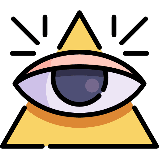 Triangle eyes entertainment triangle icon Triangle eyes entertainment triangle icon