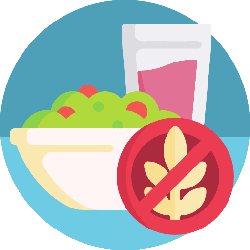 Gluten free flour vegetable signal icon
