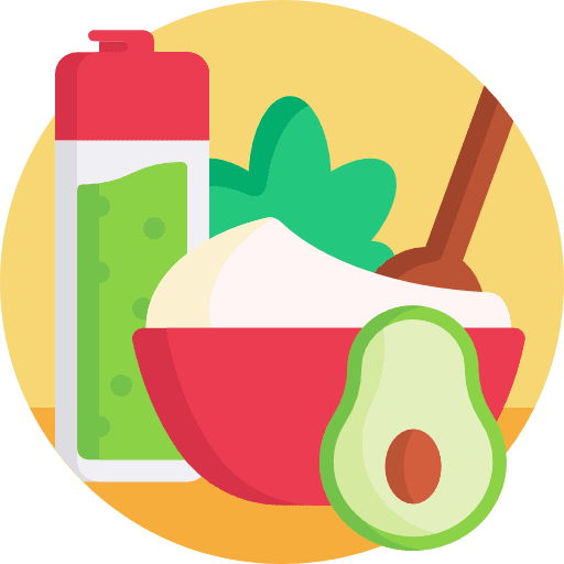Healthy food vegetables fruit vegan icon