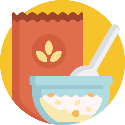 Porridge spoon mush jar icon
