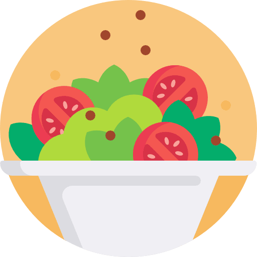 Salad food and restaurant food salad icon