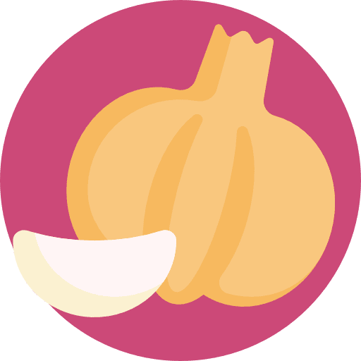 Garlic fruit food and restaurant garlic icon