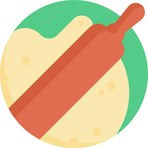 Dough rolling dough rolling rolling pin dough icon