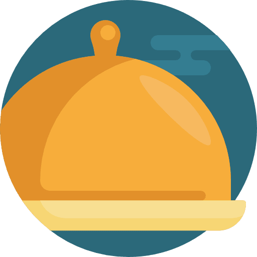 Tray tray salver food icon