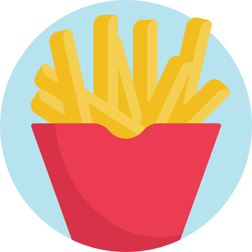 French fries fried potatoes junk food french fries icon