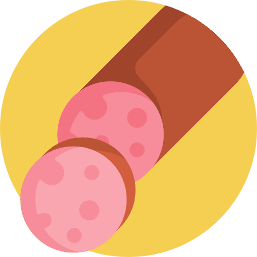 Ham pork leg food and restaurant ham leg icon