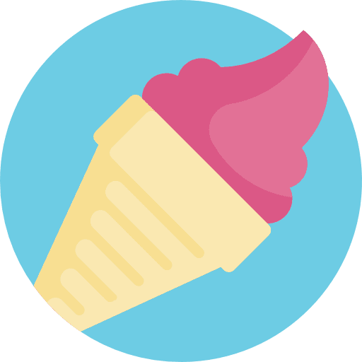 Ice cream dessert food and restaurant summer icon
