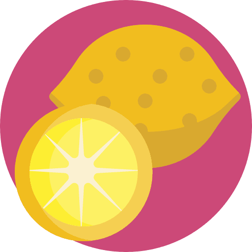 Lemon candy food and restaurant citrus icon
