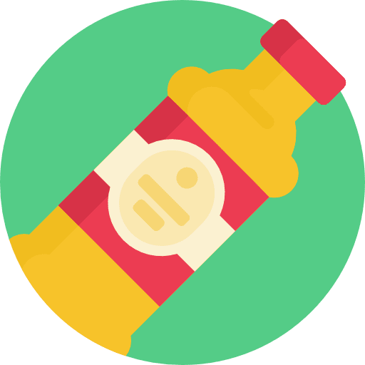 Sauce food and restaurant bottle sauce icon