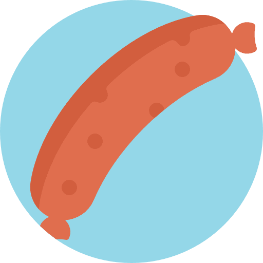 Sausage barbecue sausage meat icon