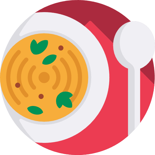 Soup food and restaurant healthy food soup icon