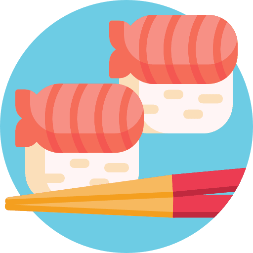 Sushi fish food food and restaurant icon