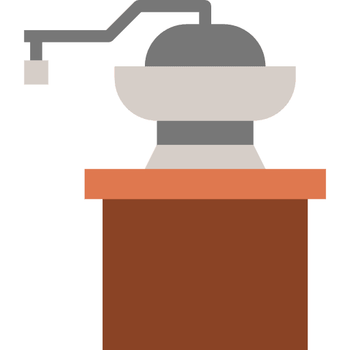 Coffee grinder kitchenware food food and restaurant icon Coffee grinder kitchenware food food and restaurant icon