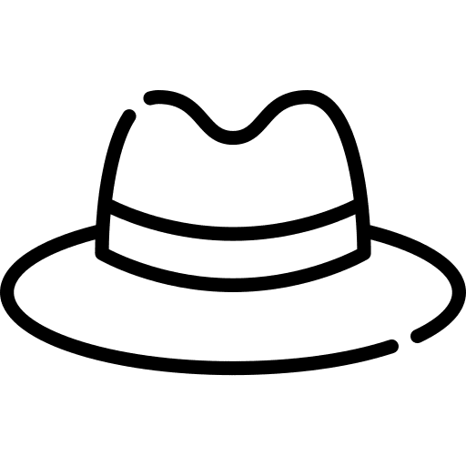 Hat man hat accessory icon