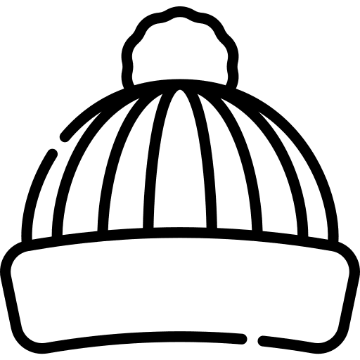 Winter hat fashion clothing accessory icon