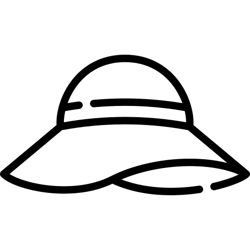 Hat woman accessory summer icon