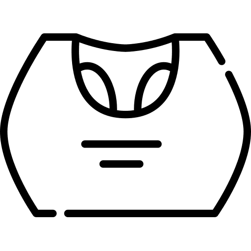 Sport bra clothes femenine sports and competition icon