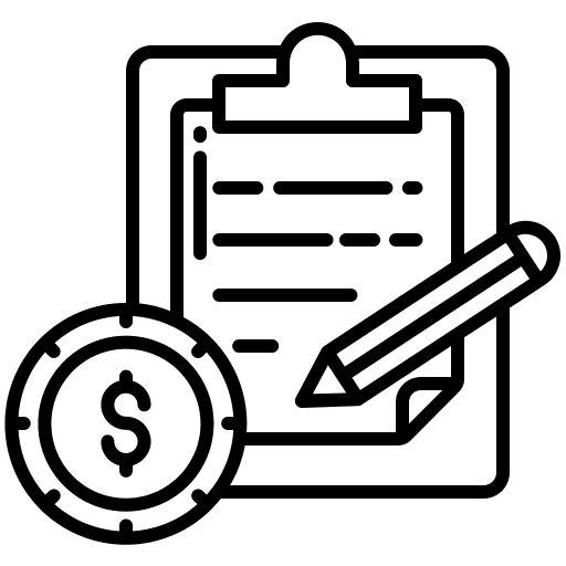 Clipboard business and finance document file icon