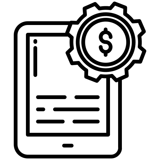 Device money mobile application money currency icon