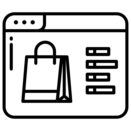 Online shop online store online shop buying icon