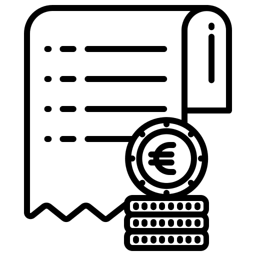 Receipt receipt ticket invoice icon