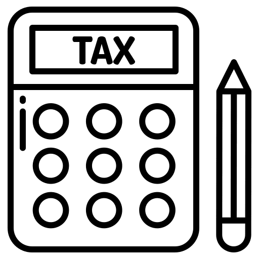 Tax taxes pay business and finance icon