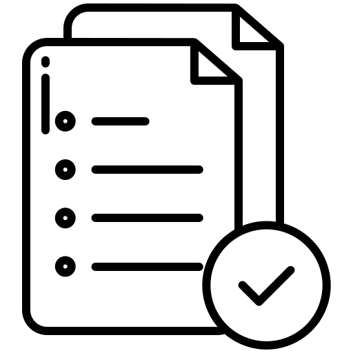 Checklist survey test manage icon