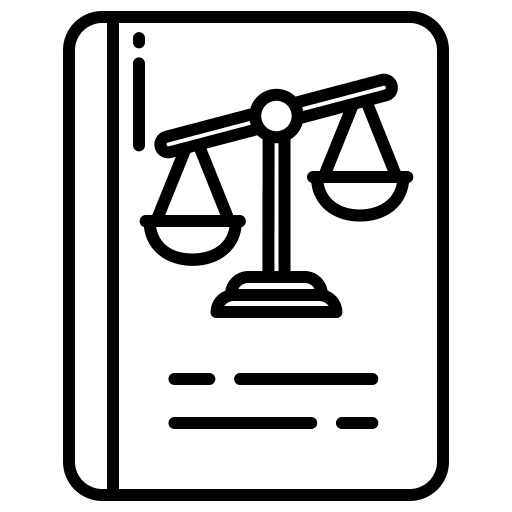 Constitution lawyer justice law icon
