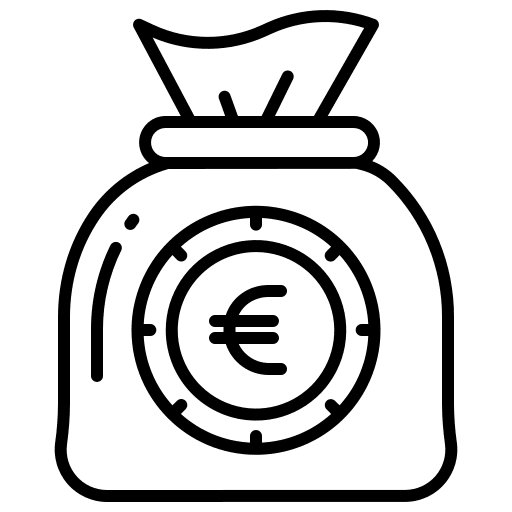 Money bag bank banking money bag icon