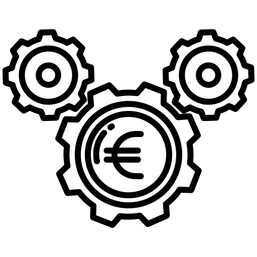 Setup dollar symbol settings business icon