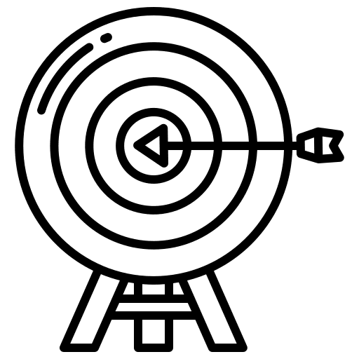 Aim target marketing darts icon
