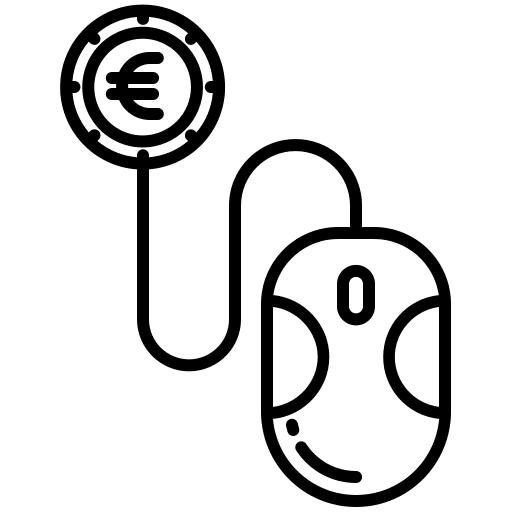 Click payment mouse clicker digital marketing icon