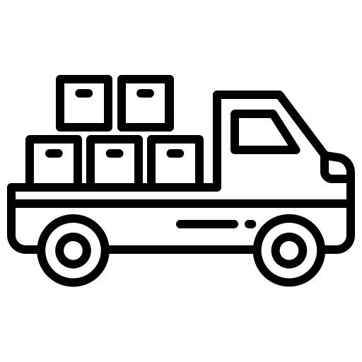 Delivery truck transportation logistics shipment icon