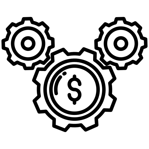 Setup money bank dollar symbol icon