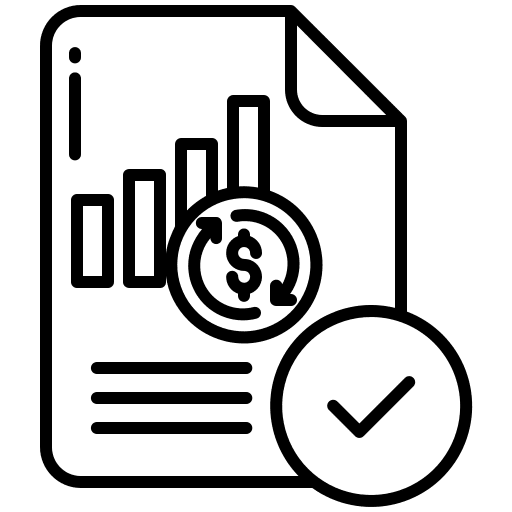 Document invoice bank commerce icon