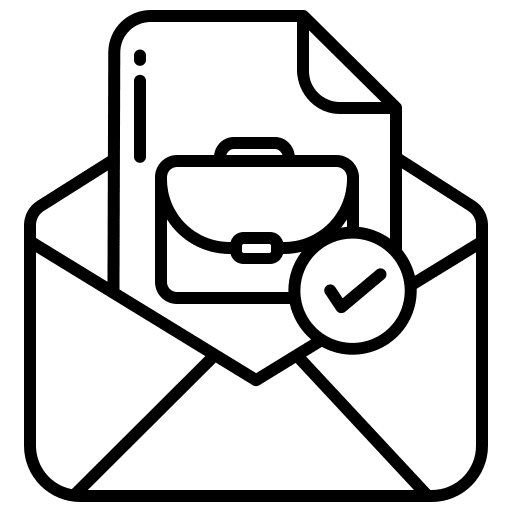 Email job seeker email office icon