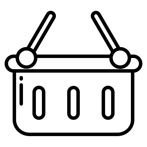 Basket container shopping basket store icon