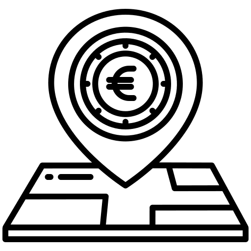 Map business map pin icon