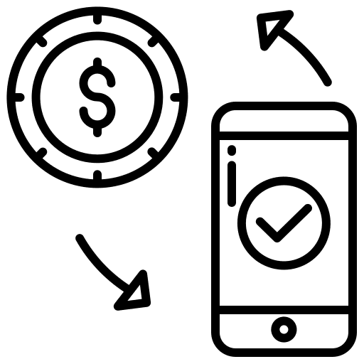 Payment payment coin online shopping icon