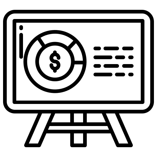 Presentation economy market business and finance icon