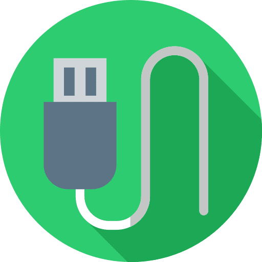 Usb cable technology port connection icon Usb cable technology port connection icon
