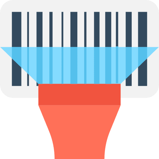 Barcode scanner supermarket shopping shopping store icon