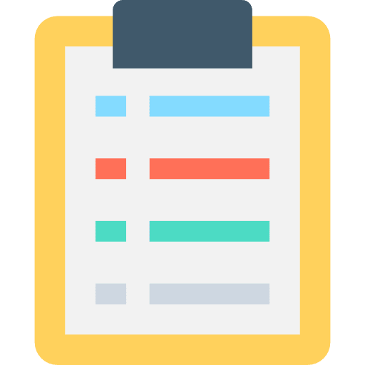 Clipboard tasks miscellaneous clipboard icon