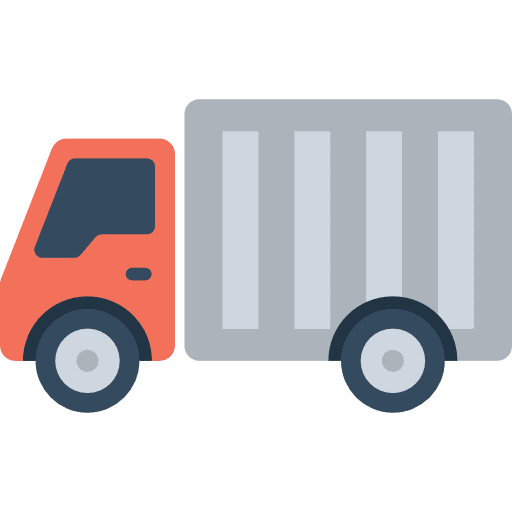 Delivery truck transportation trucking deliver icon