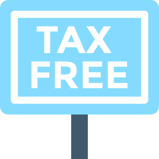 Duty free duty free money sign icon